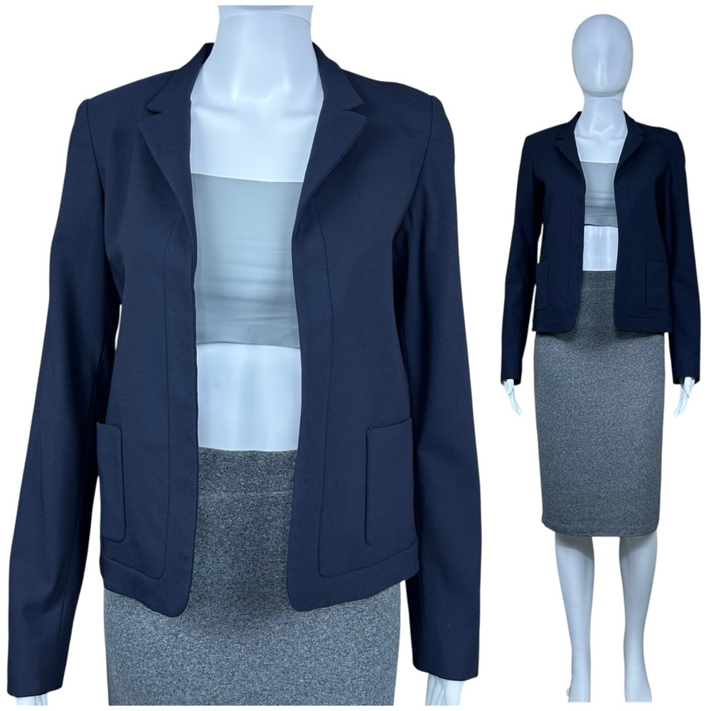 Agnona Wool Open Blazer Jacket US 2 / IT 38 Old Money Quiet Luxury